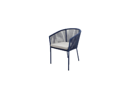 REIMS STACKABLE DINING CHAIR (12053)  -  ALU NAVY