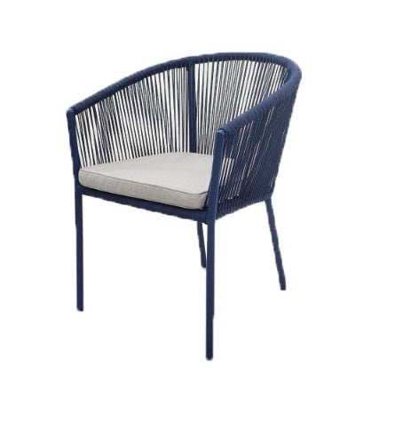 REIMS STACKABLE DINING CHAIR (12053)  -  ALU NAVY