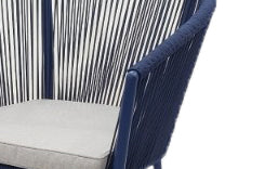 REIMS STACKABLE DINING CHAIR (12053)  -  ALU NAVY