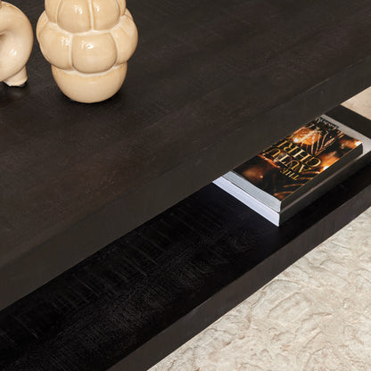 Salontafel Boaz Black met onderblad | 110 cm Bakker Living