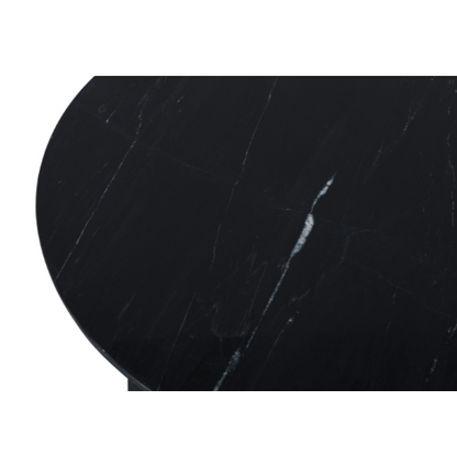 Coffee table Collin | Black marble 75 cm