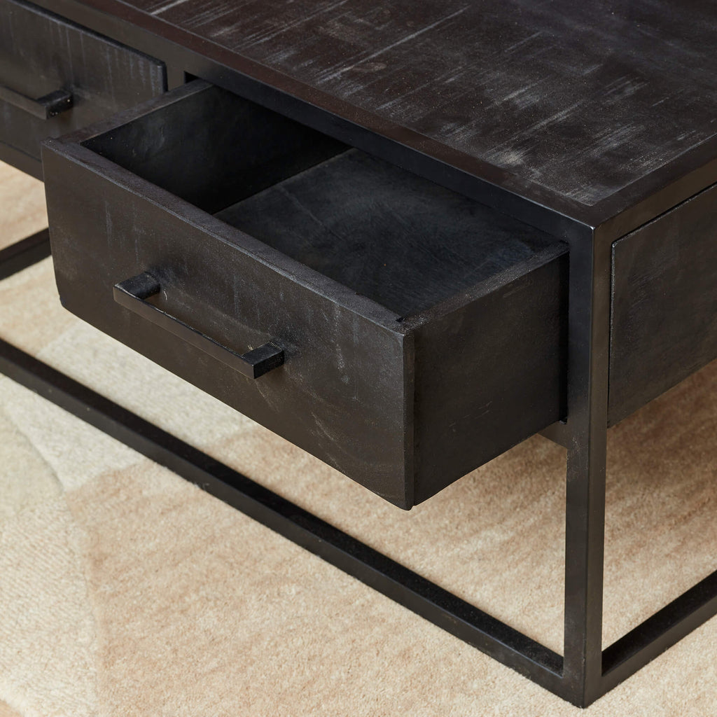 Coffee table Denver Black | 80x80 cm