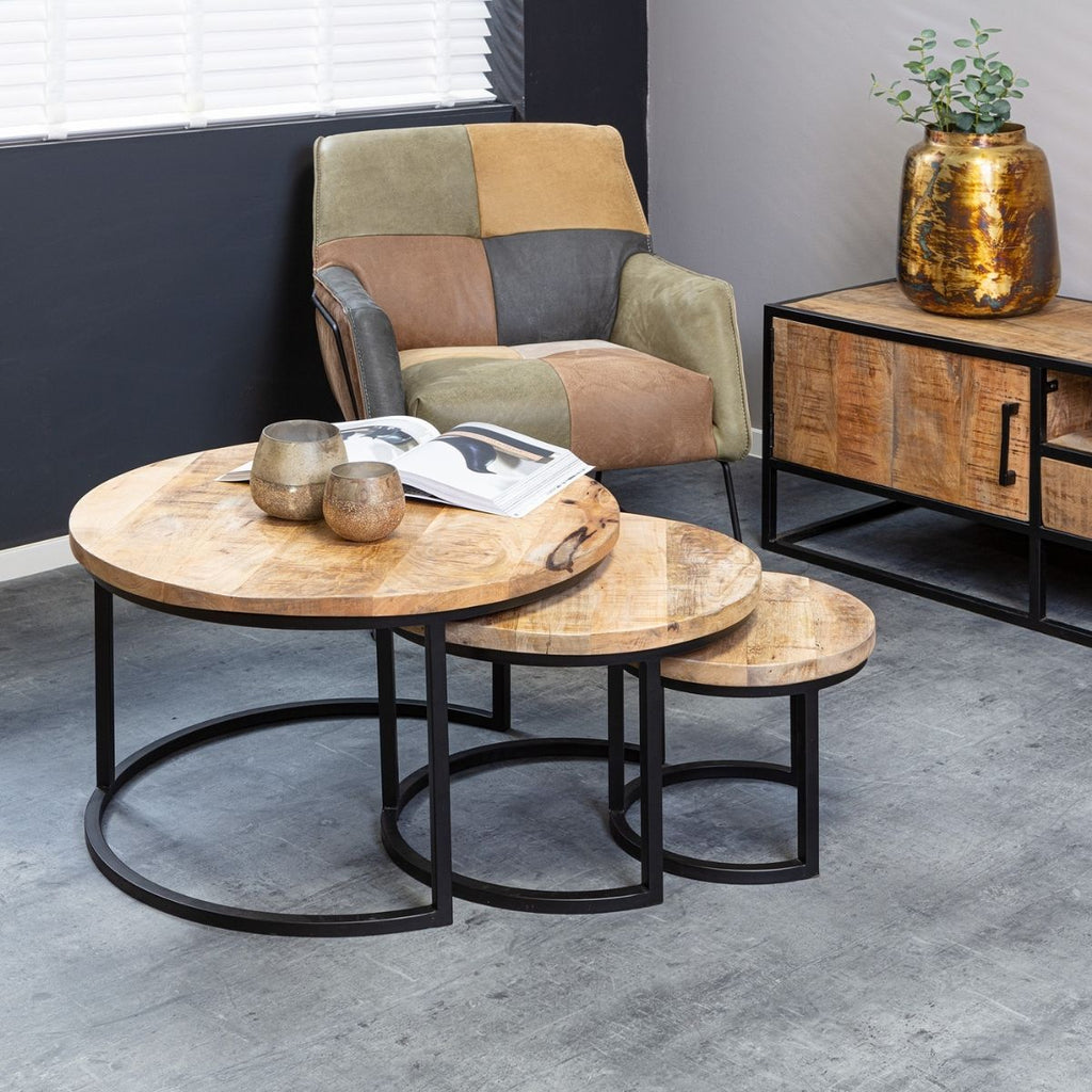 Coffee table Denver | Set of 3 | round