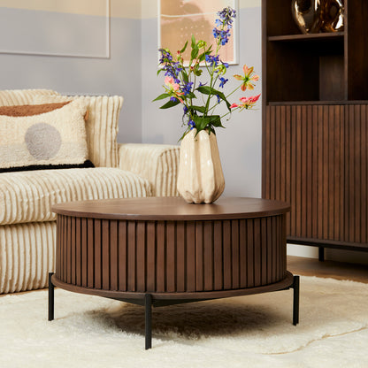 Coffee table Madison Walnut | round