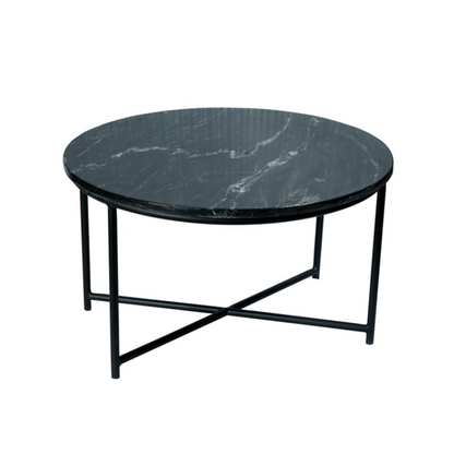 Couchtisch Mex | Schwarzer Marmor 75 cm