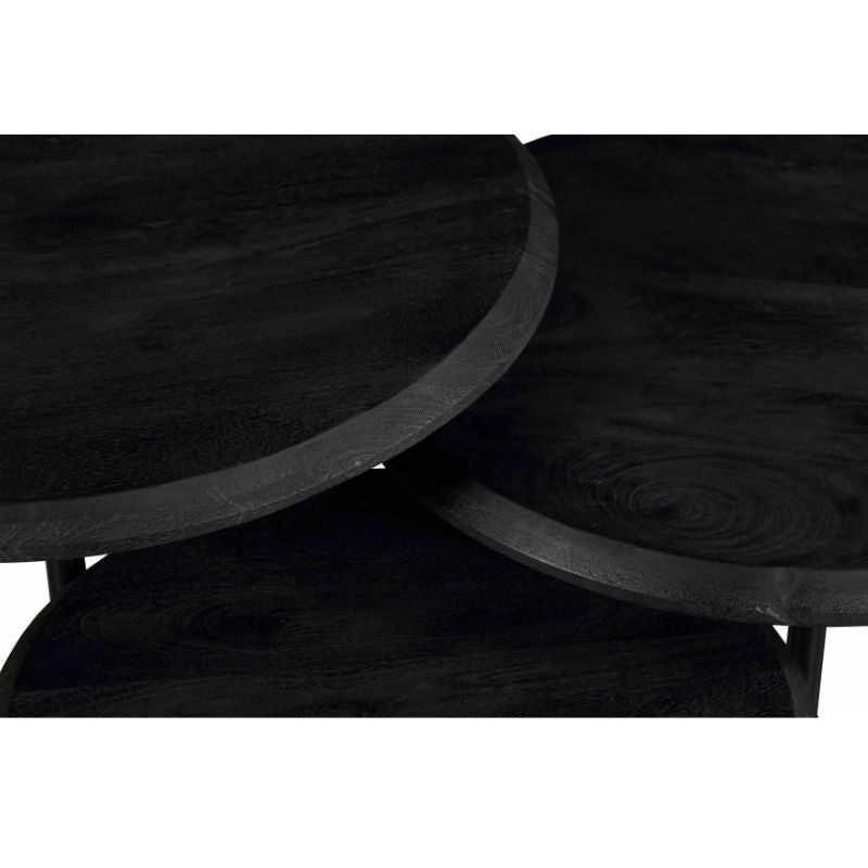 Salontafel Ohio Black | set van 3 Bakker Living