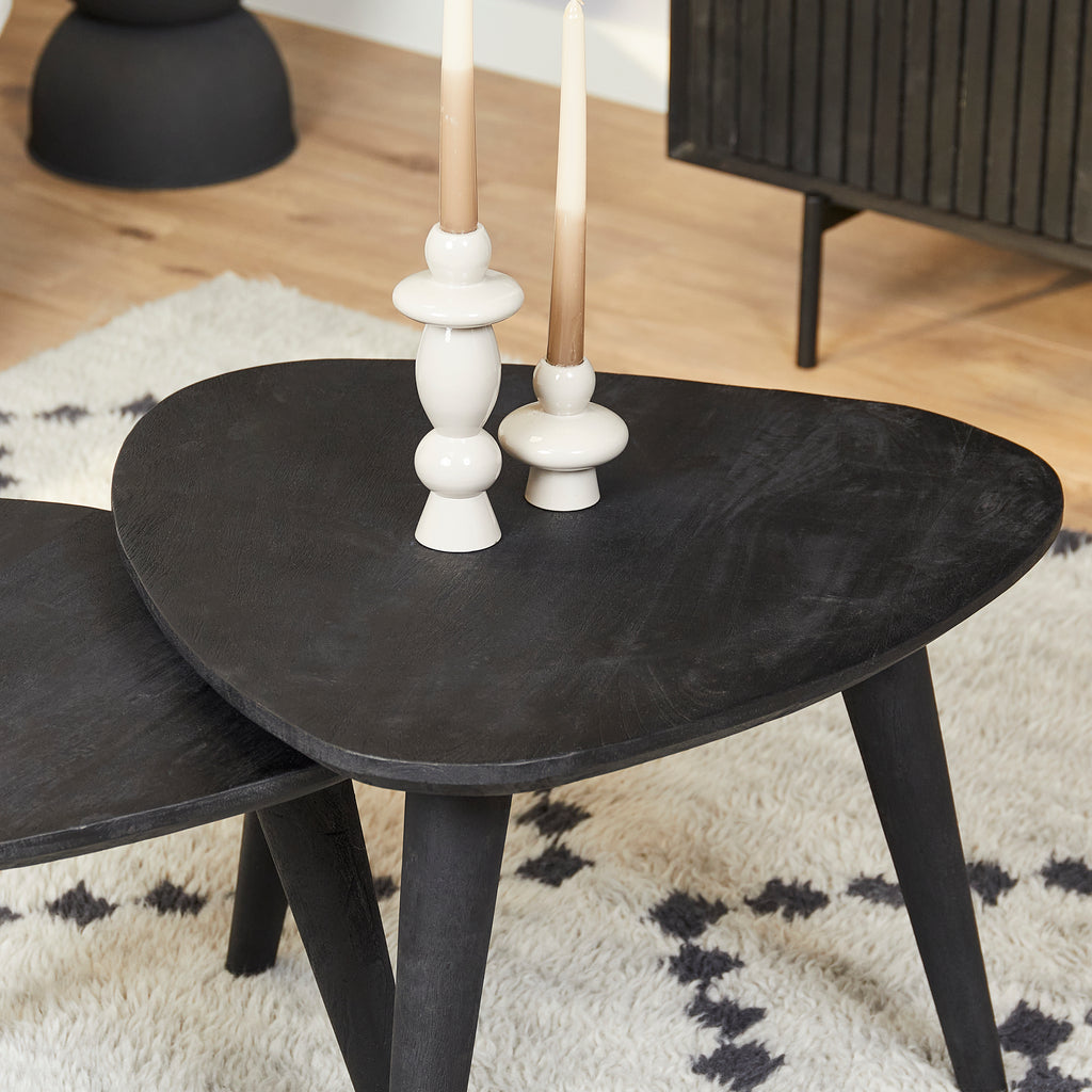 Salontafel set van 2 Omaha Black Bakker Living