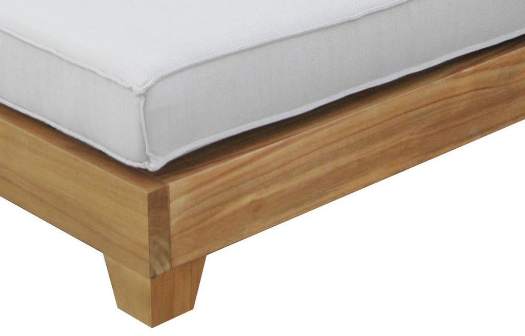 SAMBA LOUNGE CORNER PIECE  -  WOOD ACACIA TEAK LOOK