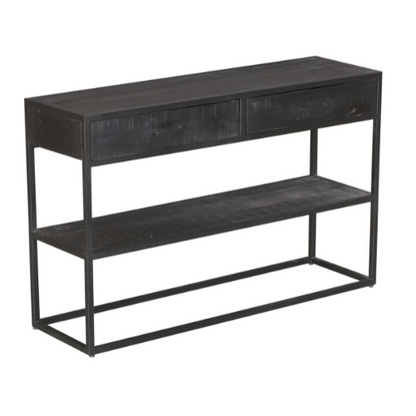 Sidetable Denver Black | 2 lades Bakker Living