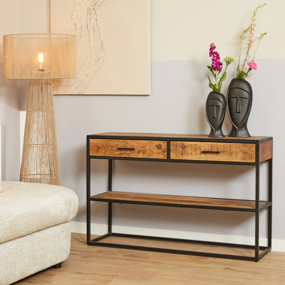 Side table Denver | Mango wood and metal