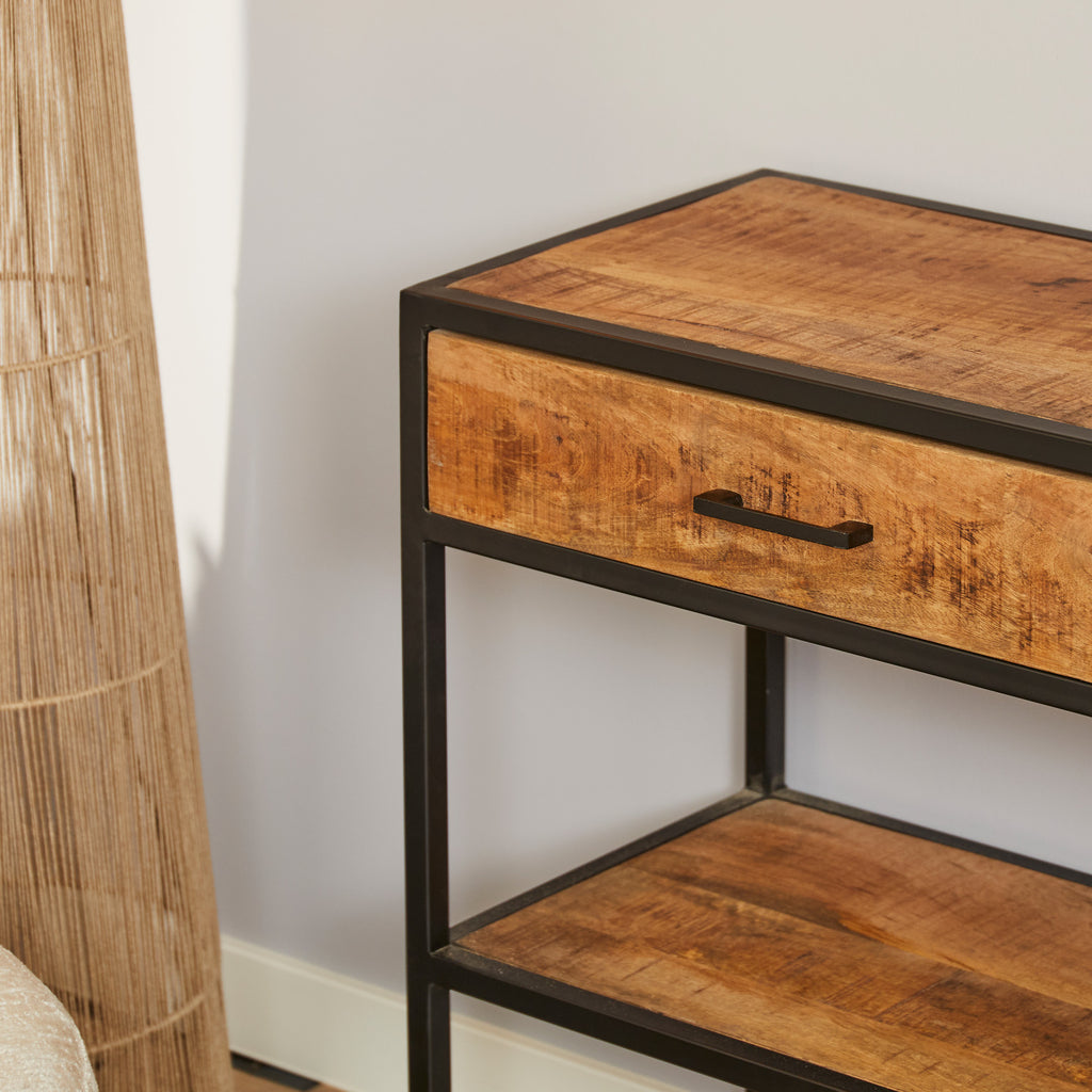 Side table Denver | Mango wood and metal