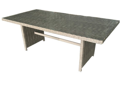 TOULOUSE DINING SET / SANDED BROWN - ROYAL RIBBON GREY