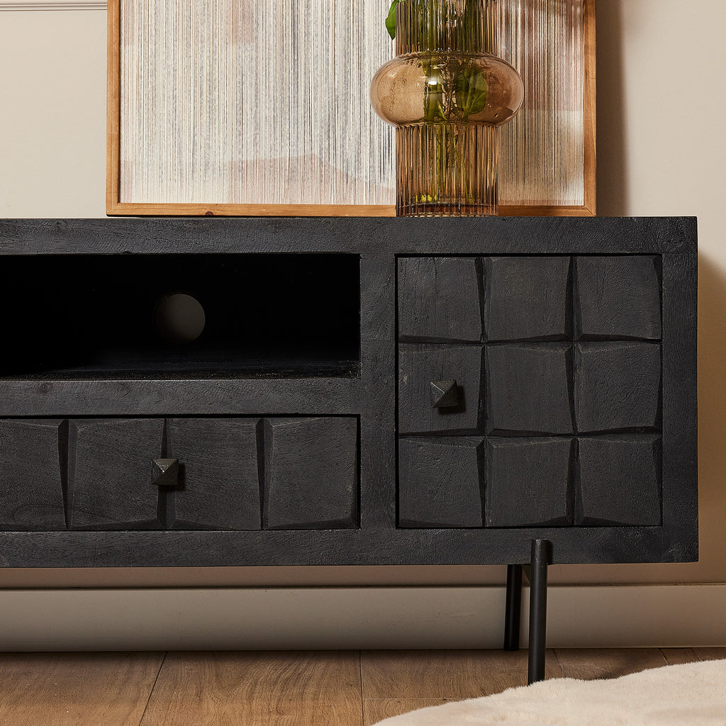 TV furniture Brandy Black | 120 cm