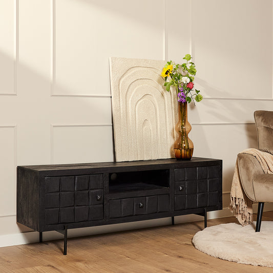 TV furniture Brandy Black | 180 cm