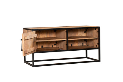 TV furniture Denver | Mango wood and steel | 100 cm