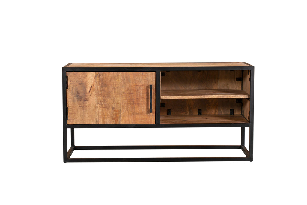 TV furniture Denver | Mango wood and steel | 100 cm