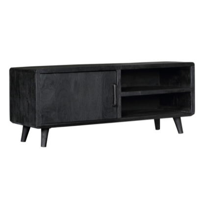 TV-Schrank Omaha Schwarz | 120 cm