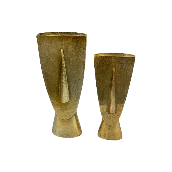 Vase Fin - Antique gold | Large