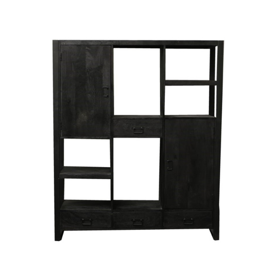 Compartment cabinet Boaz Black