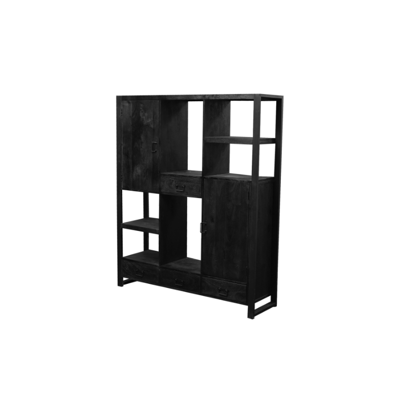 Compartment cabinet Boaz Black