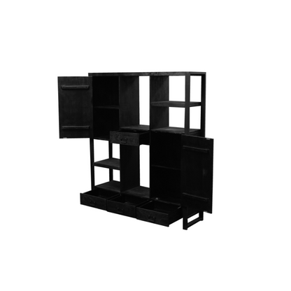 Compartment cabinet Boaz Black