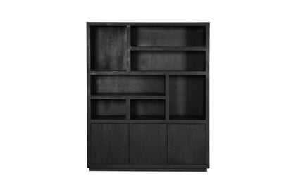 Fachschrank Brüssel Schwarz XL | 160 cm