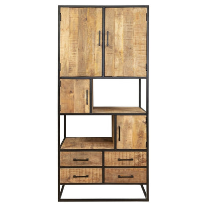 Compartment cupboard Denver | Mango wood and steel | 90 cm