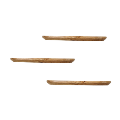 Wandplank Gusta Naturel | 60 cm | Set van 3