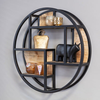 Wall rack round | Mango wood