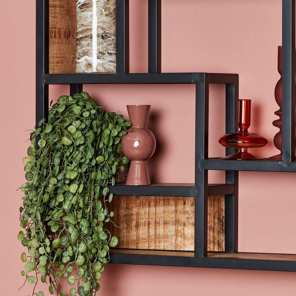 Wall rack square | Mango wood