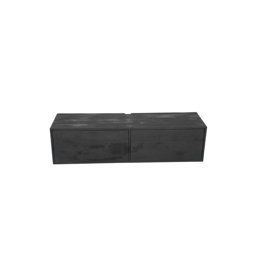 Schwebender TV-Schrank Vision Black | 120 cm