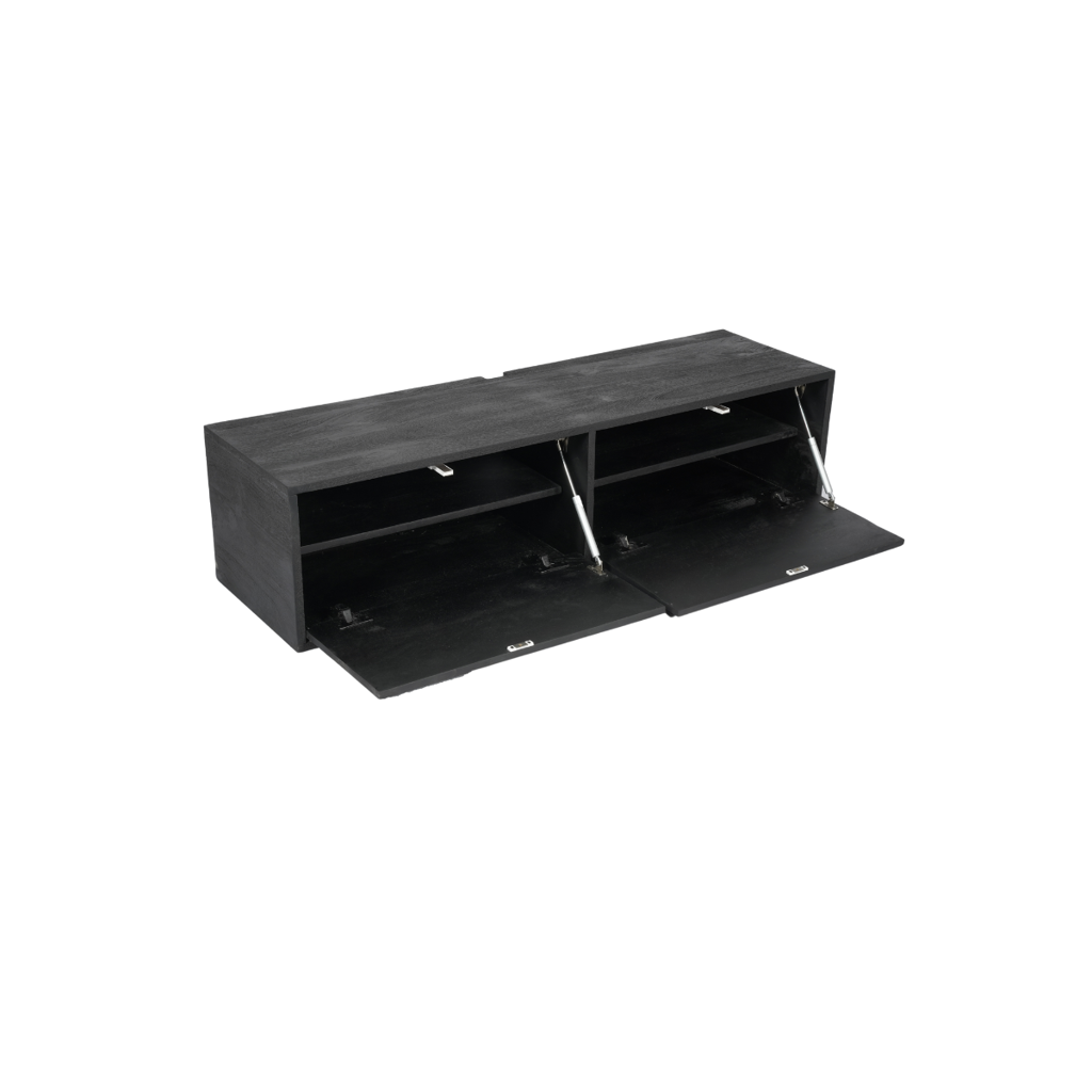 Floating TV cabinet Vision Black | 120 cm