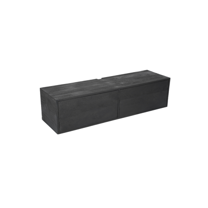 Schwebender TV-Schrank Vision Black | 120 cm