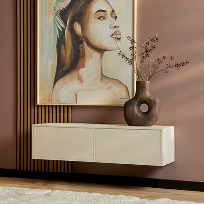 Floating TV cabinet Vision Sand | 120 cm