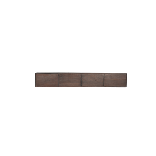 Floating TV cabinet Vision Walnut | 200 cm